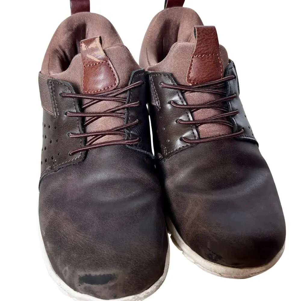 Uniform Slip On Brown‎ Sneakers Boys 4.5 Deer Stags Betts Jr NoSox Shoes School
